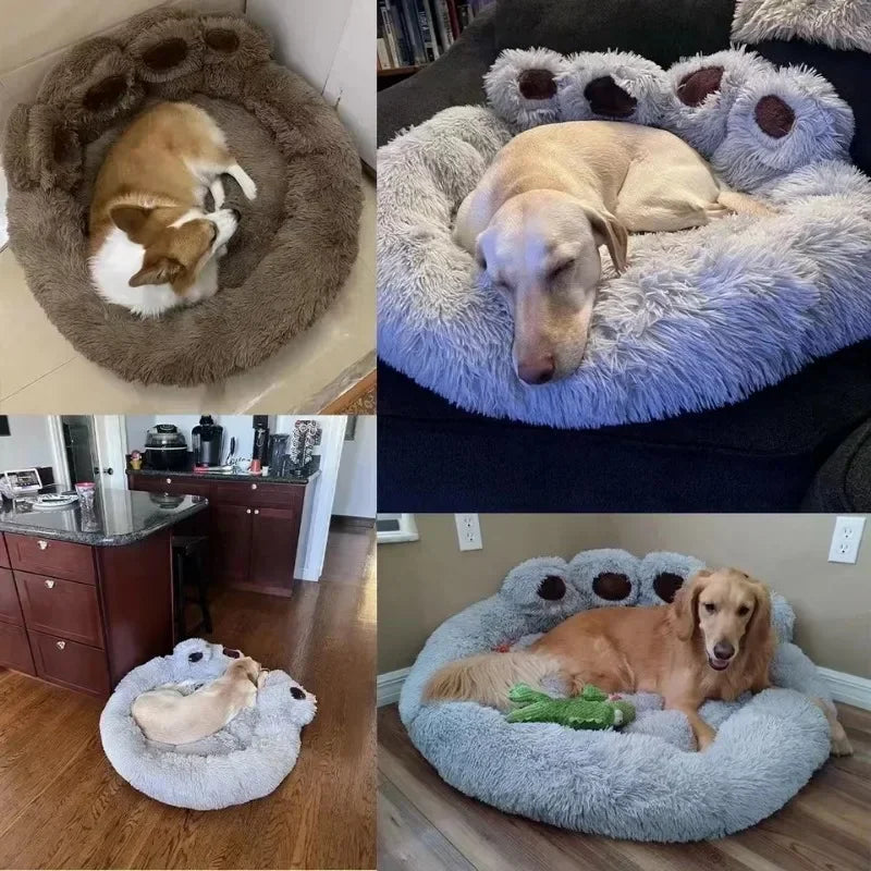 Large Kennel Washable Dog Bed Accessoried with Pet Mat Supplies.
