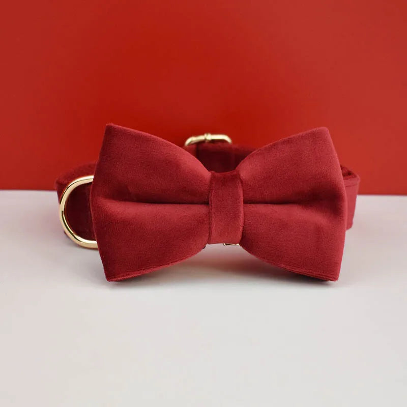 Luxury Personalized Dog Collar Harness Leash set custom,custom Logo detachable dog bow tie collar,dog collar leash diy