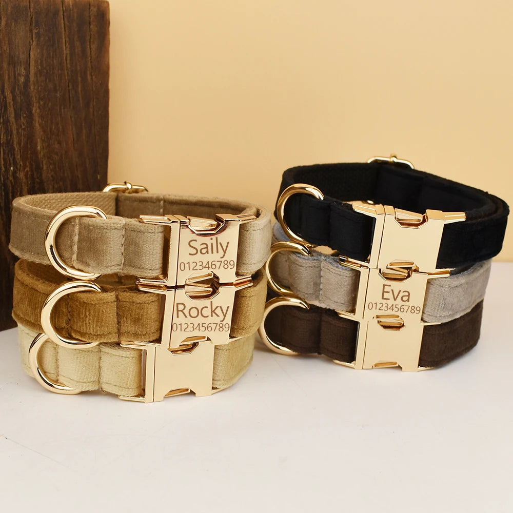 Luxury Personalized Dog Collar Harness Leash set custom,custom Logo detachable dog bow tie collar,dog collar leash diy