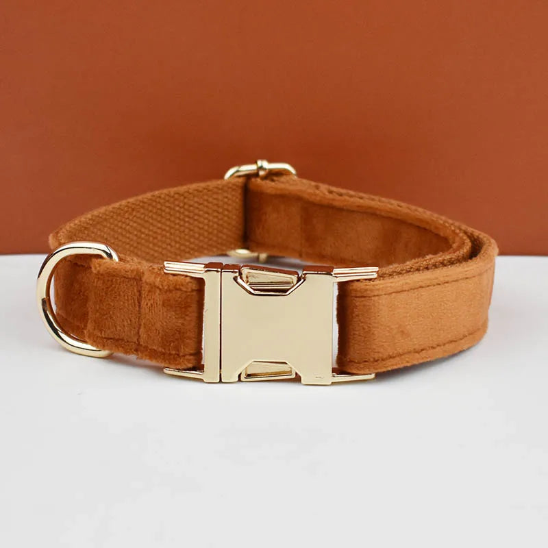 Luxury Personalized Dog Collar Harness Leash set custom,custom Logo detachable dog bow tie collar,dog collar leash diy