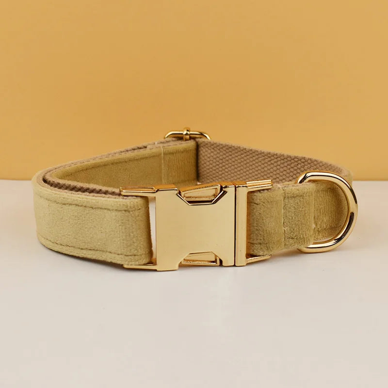 Luxury Personalized Dog Collar Harness Leash set custom,custom Logo detachable dog bow tie collar,dog collar leash diy