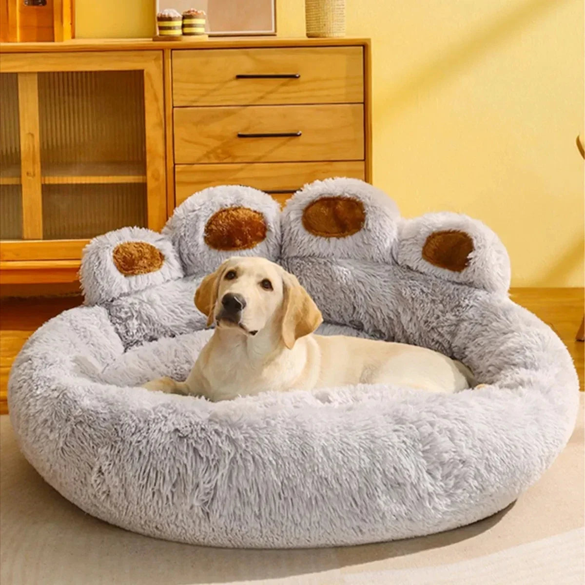 Large Kennel Washable Dog Bed Accessoried with Pet Mat Supplies.