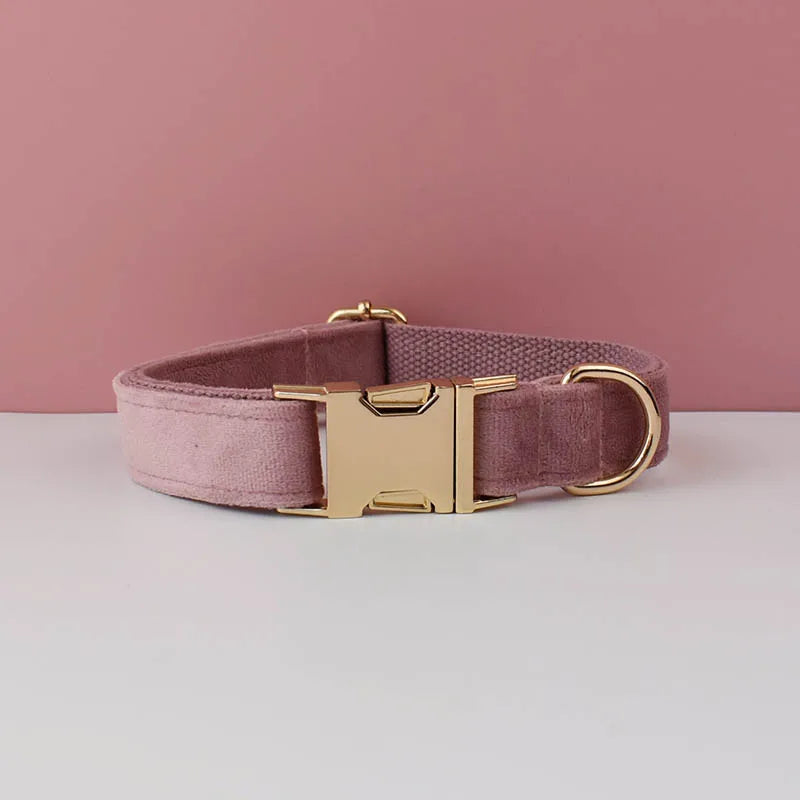 Luxury Personalized Dog Collar Harness Leash set custom,custom Logo detachable dog bow tie collar,dog collar leash diy