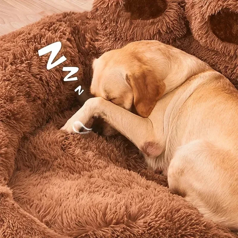 Large Kennel Washable Dog Bed Accessoried with Pet Mat Supplies.