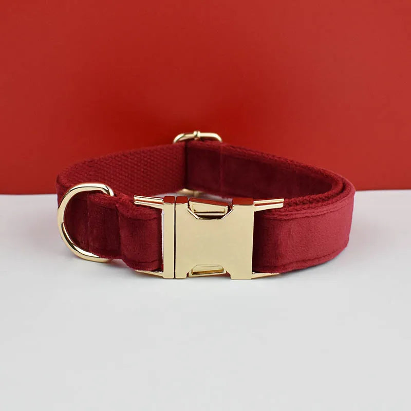 Luxury Personalized Dog Collar Harness Leash set custom,custom Logo detachable dog bow tie collar,dog collar leash diy