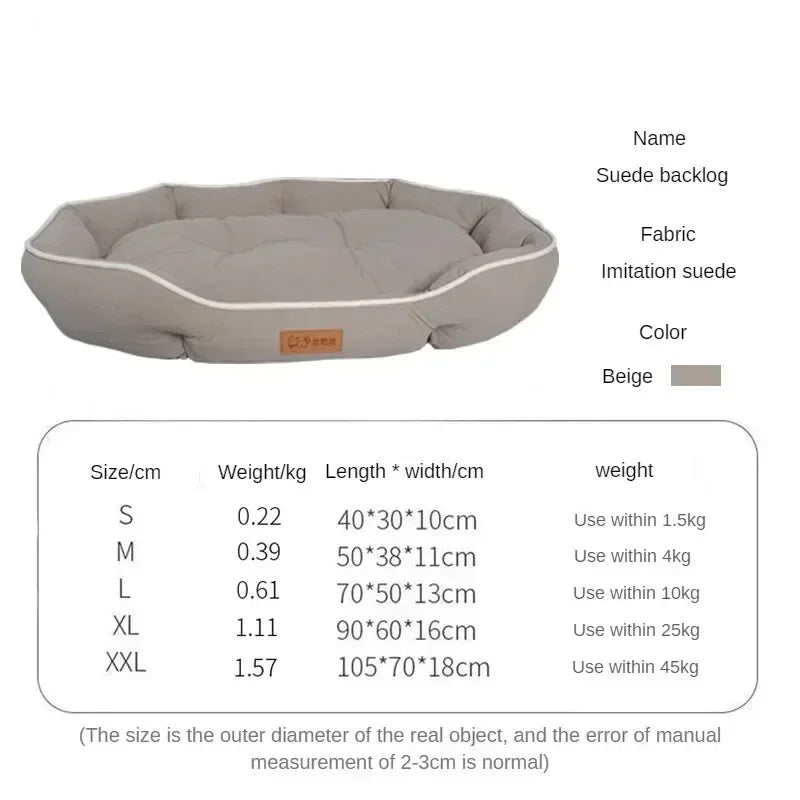 Large Dog Kennel Pet bed, Personalised washable dog bed accessories supplied with extra plush mat & underpad bedding.