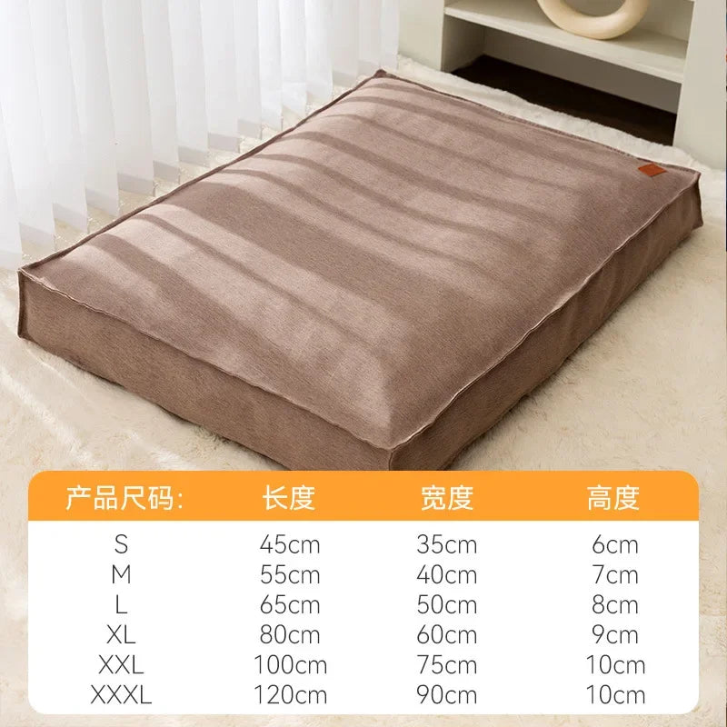 New Luxury Oversized Non-woven,Non-slip Winter Kennel Dog Bed Accessorised with Removable and Washable Pet Supplies.