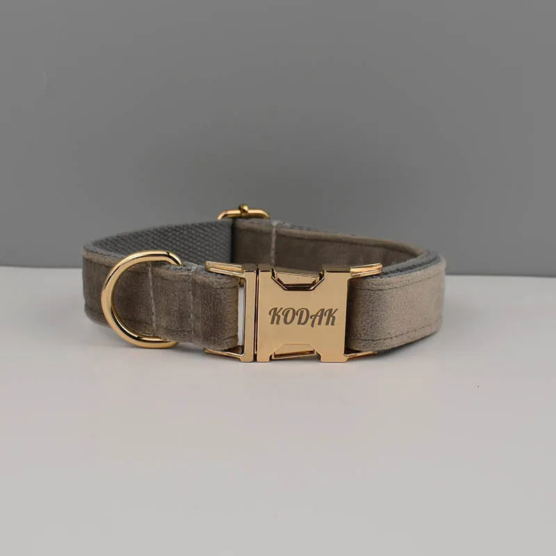 Luxury Personalized Dog Collar Harness Leash set custom,custom Logo detachable dog bow tie collar,dog collar leash diy