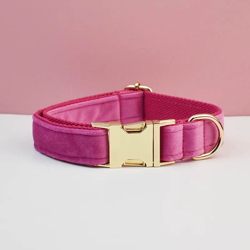 Luxury Personalized Dog Collar Harness Leash set custom,custom Logo detachable dog bow tie collar,dog collar leash diy