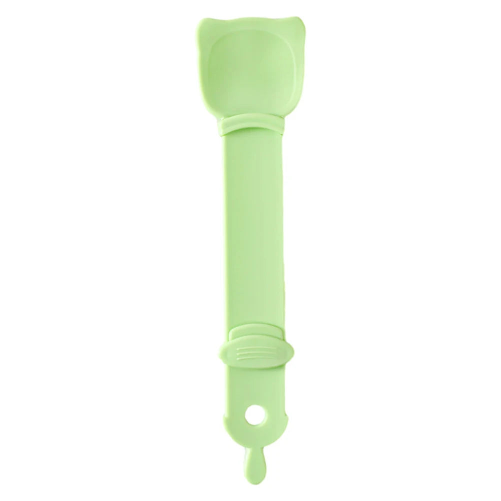Cat Food Squeezing Feeding Spoon Pet Feeder Cat Strip Squeeze Spoon, Cat Snack Spoon for Lickable Wet Cat Pet Liquid