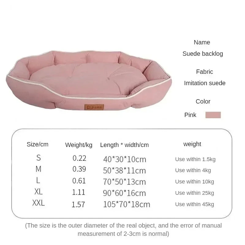 Large Dog Kennel Pet bed, Personalised washable dog bed accessories supplied with extra plush mat & underpad bedding.