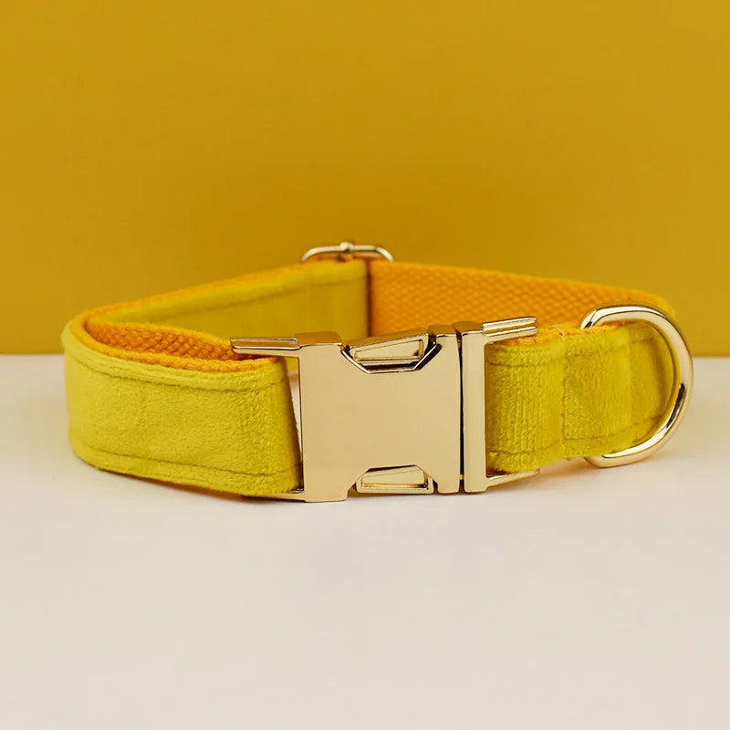Luxury Personalized Dog Collar Harness Leash set custom,custom Logo detachable dog bow tie collar,dog collar leash diy