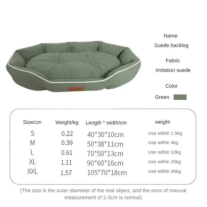 Large Dog Kennel Pet bed, Personalised washable dog bed accessories supplied with extra plush mat & underpad bedding.