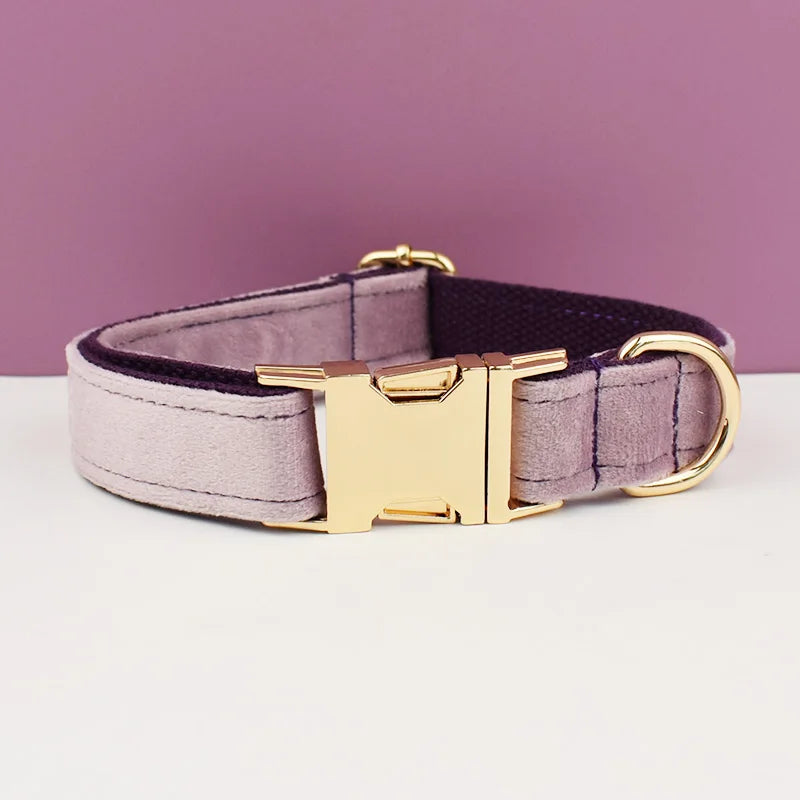 Luxury Personalized Dog Collar Harness Leash set custom,custom Logo detachable dog bow tie collar,dog collar leash diy