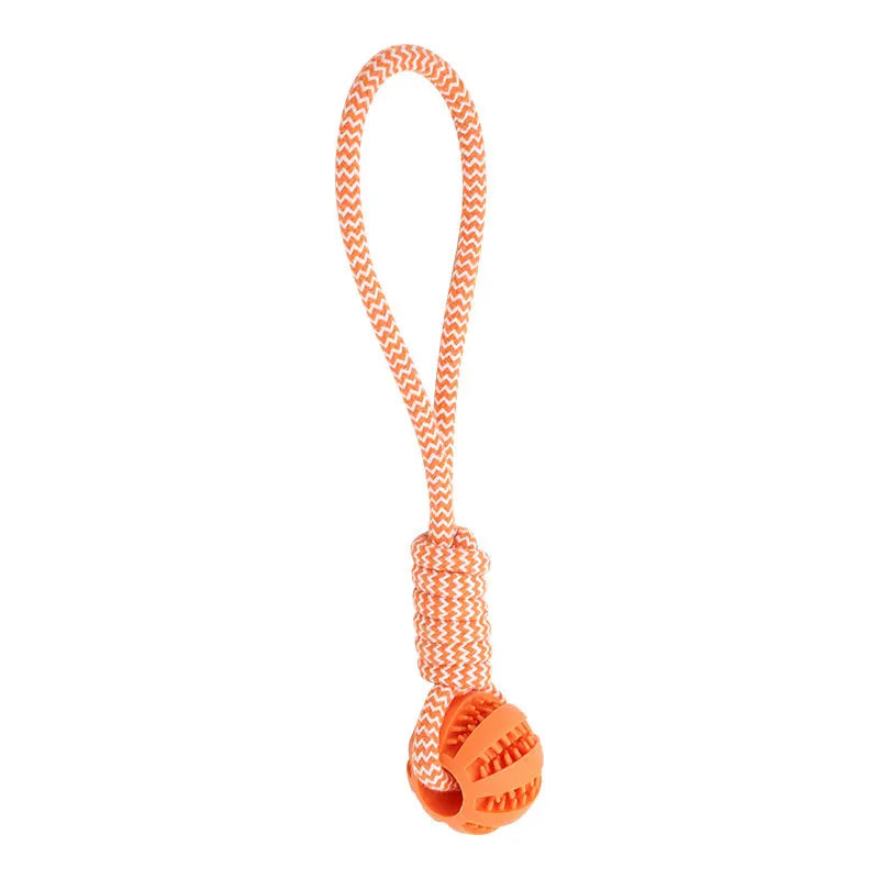 Pet Rubber Leaking Balls Toy for Small Large Dogs Treat Balls with Rope Puppy Chewing Bite Resistant Toys Dog Accessories