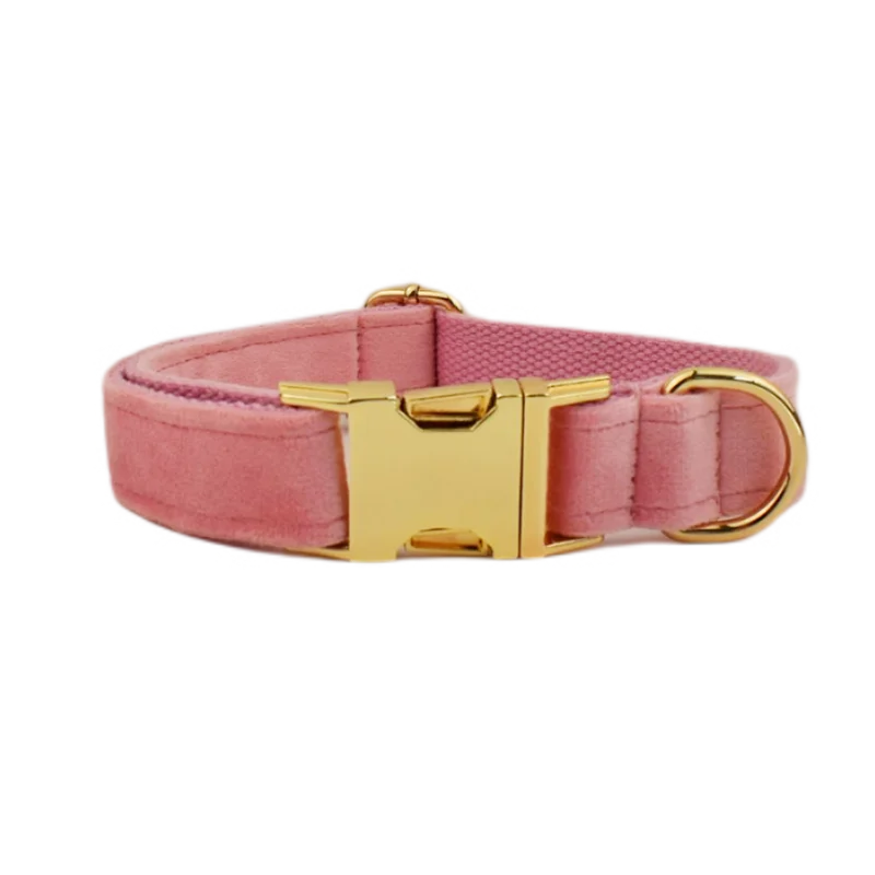 Luxury Personalized Dog Collar Harness Leash set custom,custom Logo detachable dog bow tie collar,dog collar leash diy