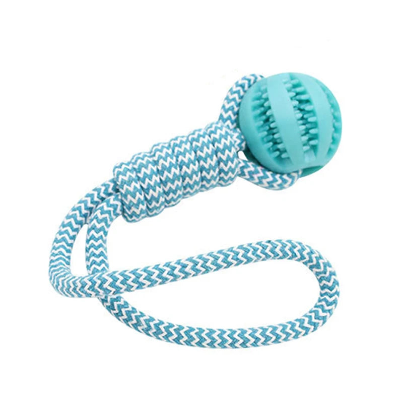 Pet Rubber Leaking Balls Toy for Small Large Dogs Treat Balls with Rope Puppy Chewing Bite Resistant Toys Dog Accessories