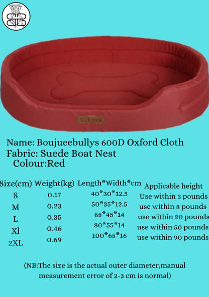 Large Personalized Waterproof Dog Bed Accessorized with a Washable inner pad Suitable for Pet Beds.