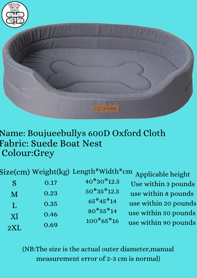 Large Personalized Waterproof Dog Bed Accessorized with a Washable inner pad Suitable for Pet Beds.