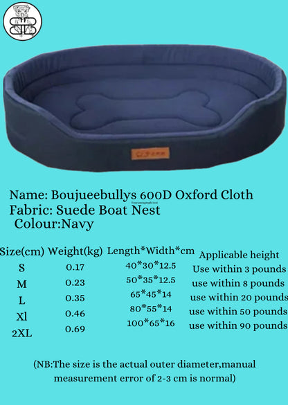 Large Personalized Waterproof Dog Bed Accessorized with a Washable inner pad Suitable for Pet Beds.