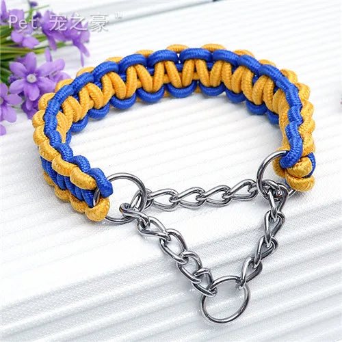 New High Quality Upgraded Color Collar Large Dog German Shepherd Walk The Dog P Chain Adjustable Pet For Medium and large Dogs