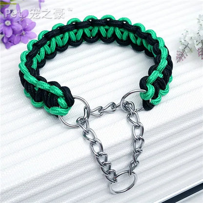 New High Quality Upgraded Color Collar Large Dog German Shepherd Walk The Dog P Chain Adjustable Pet For Medium and large Dogs