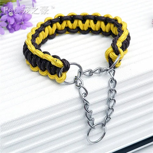 New High Quality Upgraded Color Collar Large Dog German Shepherd Walk The Dog P Chain Adjustable Pet For Medium and large Dogs