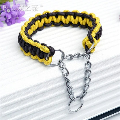 New High Quality Upgraded Color Collar Large Dog German Shepherd Walk The Dog P Chain Adjustable Pet For Medium and large Dogs