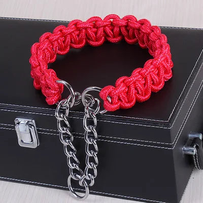 New High Quality Upgraded Color Collar Large Dog German Shepherd Walk The Dog P Chain Adjustable Pet For Medium and large Dogs