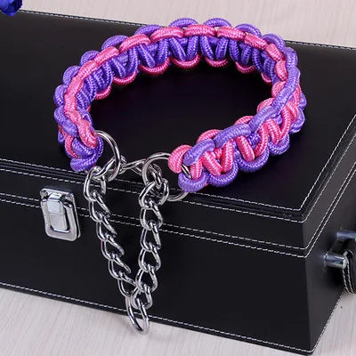 New High Quality Upgraded Color Collar Large Dog German Shepherd Walk The Dog P Chain Adjustable Pet For Medium and large Dogs