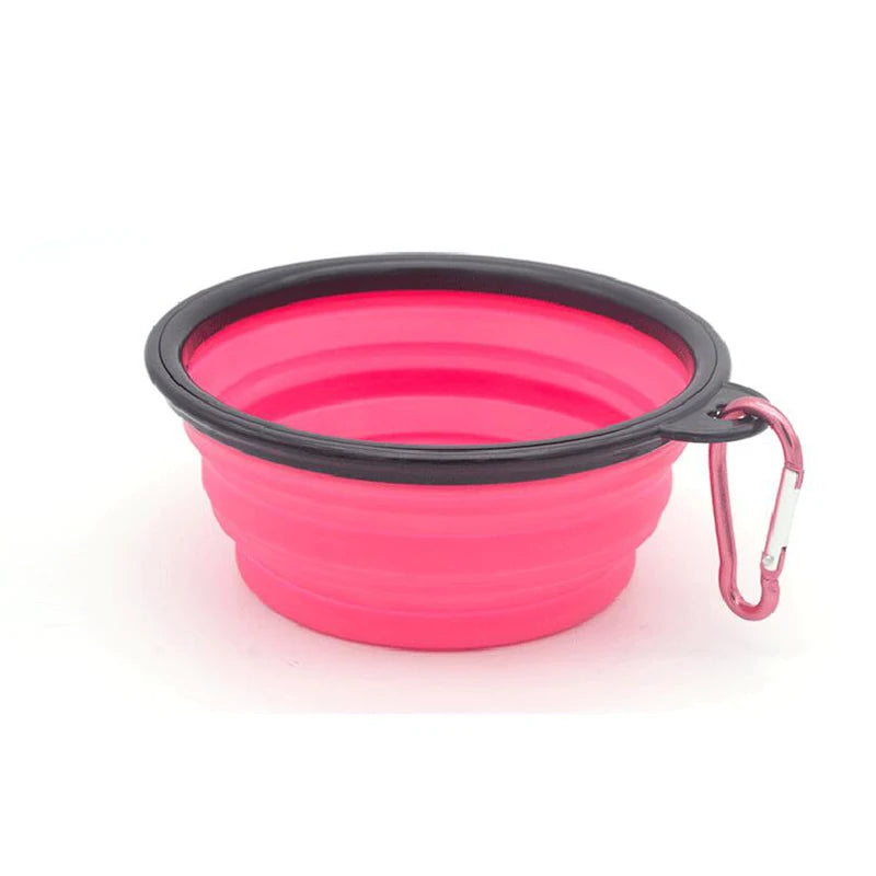 1000ml Travel Folding Silicone Bowl Portable Puppy Food Container Water Feeder Puppy Doggy Food Container Dog Accessories