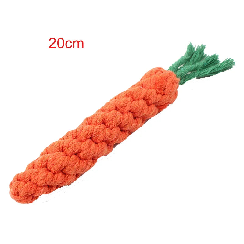 1pc Pet Dog Toys Cartoon Animal Dog Chew Toys Durable Braided Bite Resistant Puppy Molar Cleaning Teeth Cotton Rope Toy