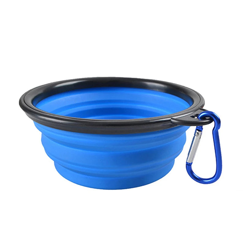 1000ml Travel Folding Silicone Bowl Portable Puppy Food Container Water Feeder Puppy Doggy Food Container Dog Accessories