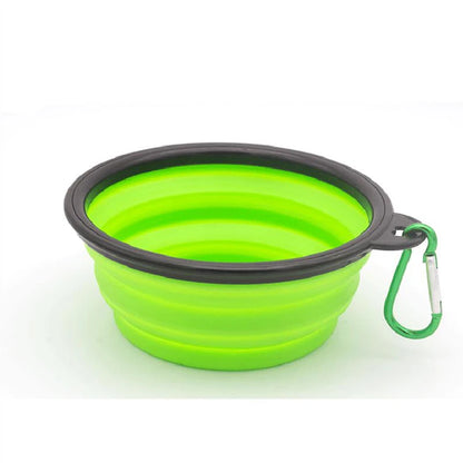 1000ml Travel Folding Silicone Bowl Portable Puppy Food Container Water Feeder Puppy Doggy Food Container Dog Accessories