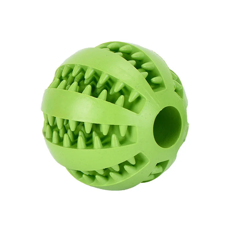 Dog Rubber Leakage Ball Dogs Molar and Teeth Cleaning Chew Balls Training Slow Pet Interactive Elasticity Ball for Pet Products