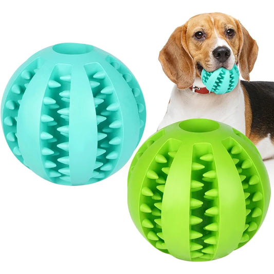 Dog Rubber Leakage Ball Dogs Molar and Teeth Cleaning Chew Balls Training Slow Pet Interactive Elasticity Ball for Pet Products