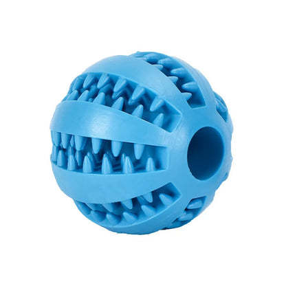 Dog Rubber Leakage Ball Dogs Molar and Teeth Cleaning Chew Balls Training Slow Pet Interactive Elasticity Ball for Pet Products