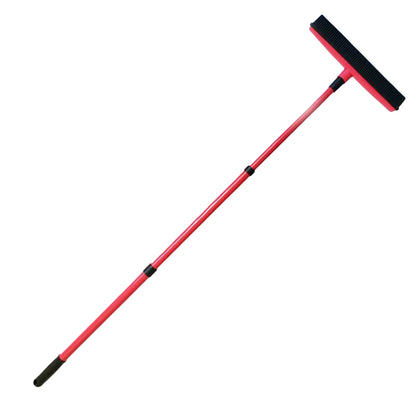 Long Handle Rubber Brooms 56-120cm Telescopic Pole Adjustables Household Cleaning Brush For Pet Hair Fur Remover Broom