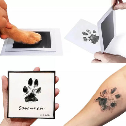 Pet Dog Paw Print Station Safe Inkless Printing Pad Baby Footprints Puppy Paw Prints Holiday Souvenirs Pet Accessories