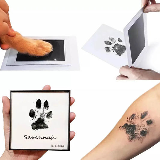 Pet Dog Paw Print Station Safe Inkless Printing Pad Baby Footprints Puppy Paw Prints Holiday Souvenirs Pet Accessories