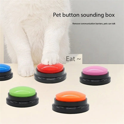 Pet Communication Button, Dog Barking Box, Training Talking Toy, Recording Sound Emitter, Extrusion Box, Voice.