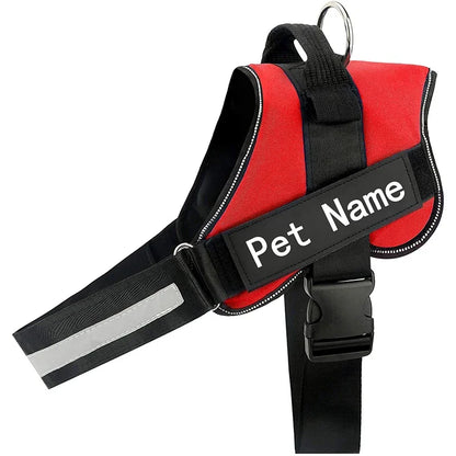 Personalized Dog Harness 3M Reflective Adjustable No-Pull Pet Harness Vest for Small Medium Large Dogs with Customized Products