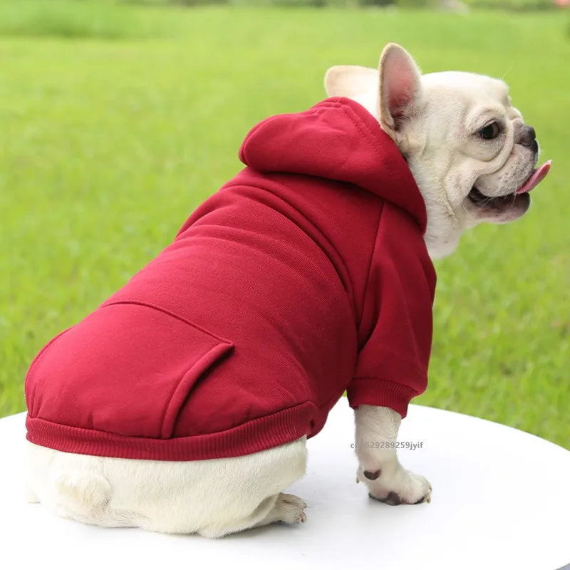 Dog Winter Hooded Sweatshirt for Small Medium Puppy Pet Coat Cat Jacket Clothes Chihuahuas French Bulldog Costumeme