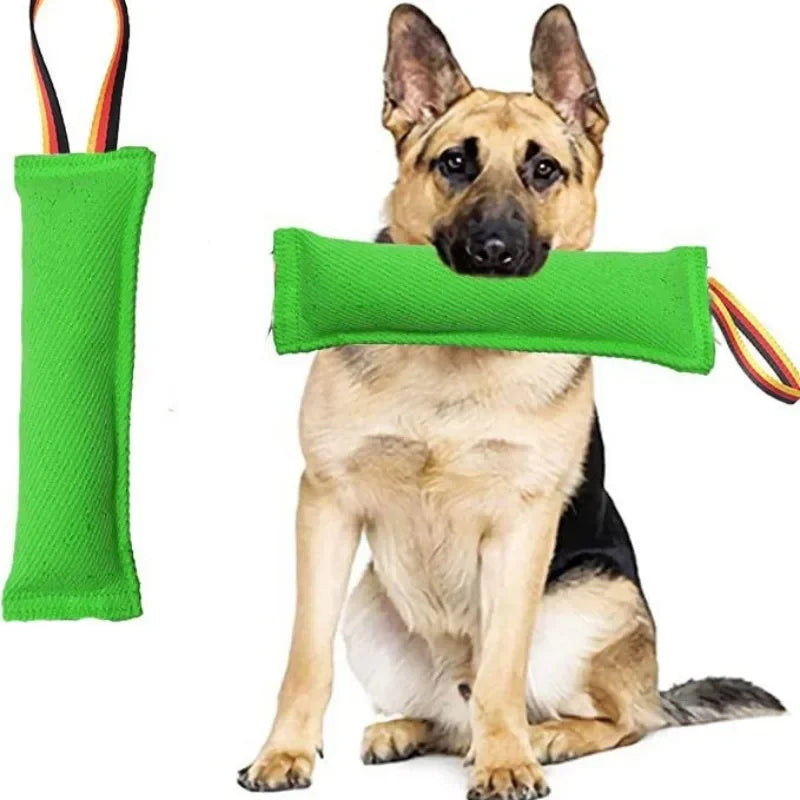 Dog Bite Tug Toy Pet Training Biting Stick with Strong Handle for Fetch & Puppy K9 Training Pull Toy for Medium Large Dogs