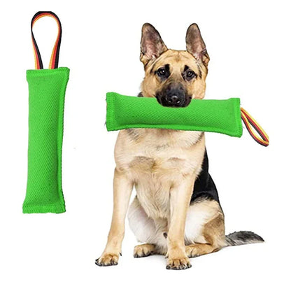 Dog Bite Tug Toy Pet Training Biting Stick with Strong Handle for Fetch & Puppy K9 Training Pull Toy for Medium Large Dogs