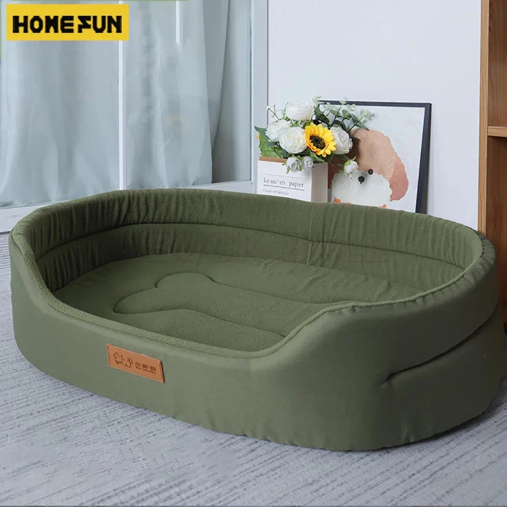 Large Personalized Waterproof Dog Bed Accessorized with a Washable inner pad Suitable for Pet Beds.