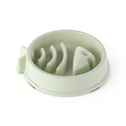 Pet Cat Dog Slow Food Bowl Fat Help Healthy Round Anti-choking Thickened And Non-slip Multiple Colors Shapes