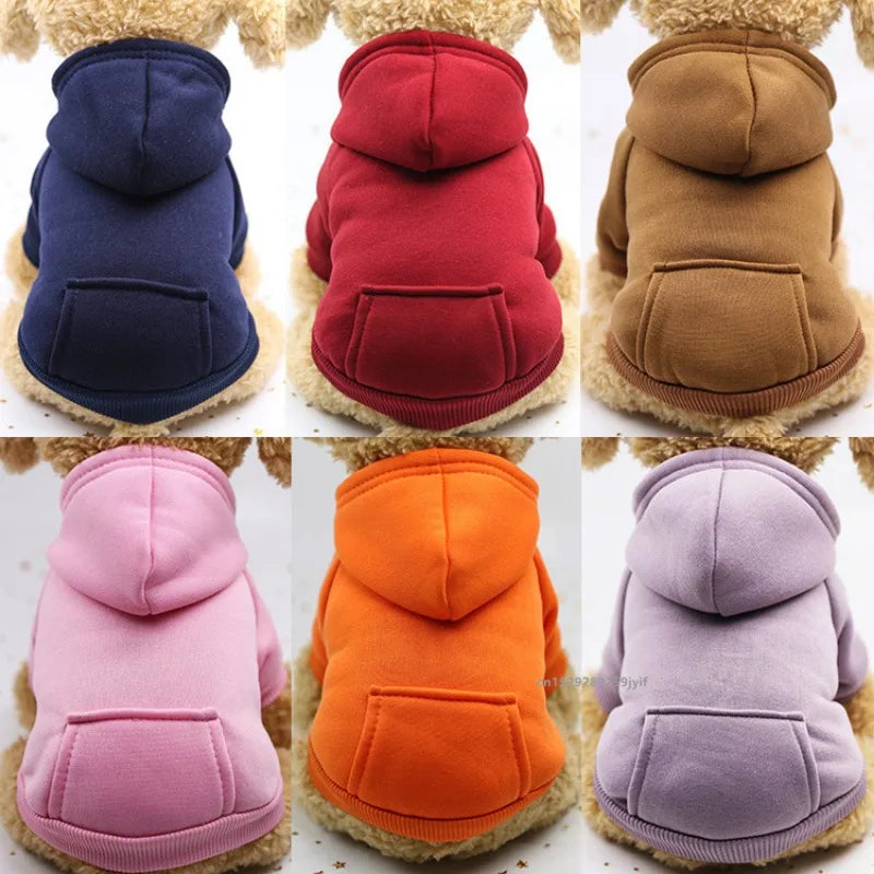 Dog Winter Hooded Sweatshirt for Small Medium Puppy Pet Coat Cat Jacket Clothes Chihuahuas French Bulldog Costumeme