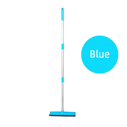 Pet Hair Removal Rubber Broom & Floor Brush with Built-in Squeegee - Ultimate Dog Hair Remover for Carpet, Hardwood, and Tile Floors