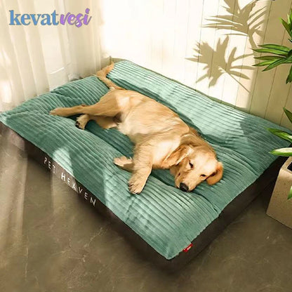 Soft Pet Dog Bed Winter Warm Dog Sleeping Mat Corduroy Pet Mat for Small Medium Large Dogs Removable Puppy Bed Pet Supplies